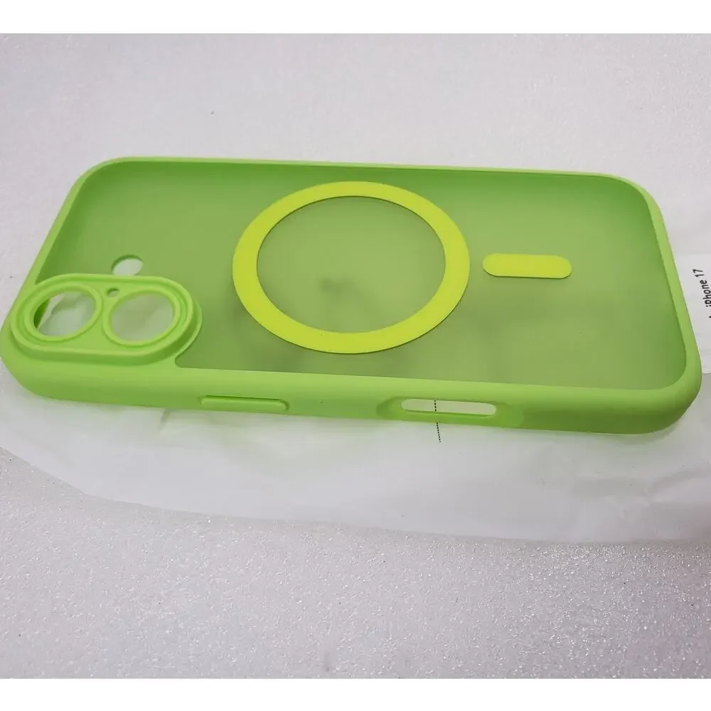 TOCOL Magnetic Case for Apple iPhone 17 (Neon Green)